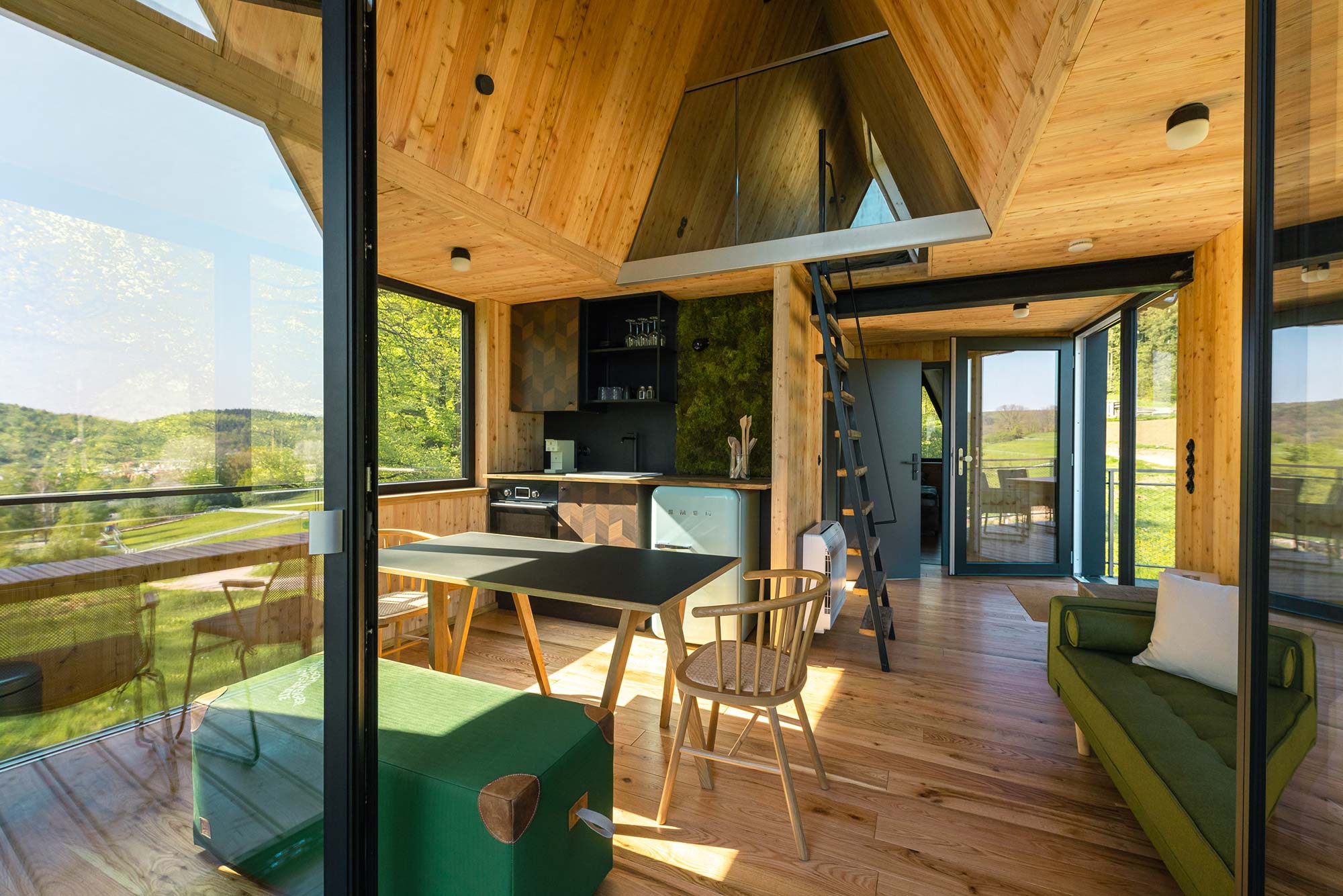 Treehouse apartment interior