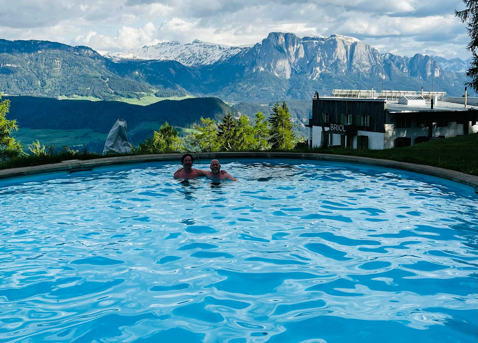 Pool auf dem Berg