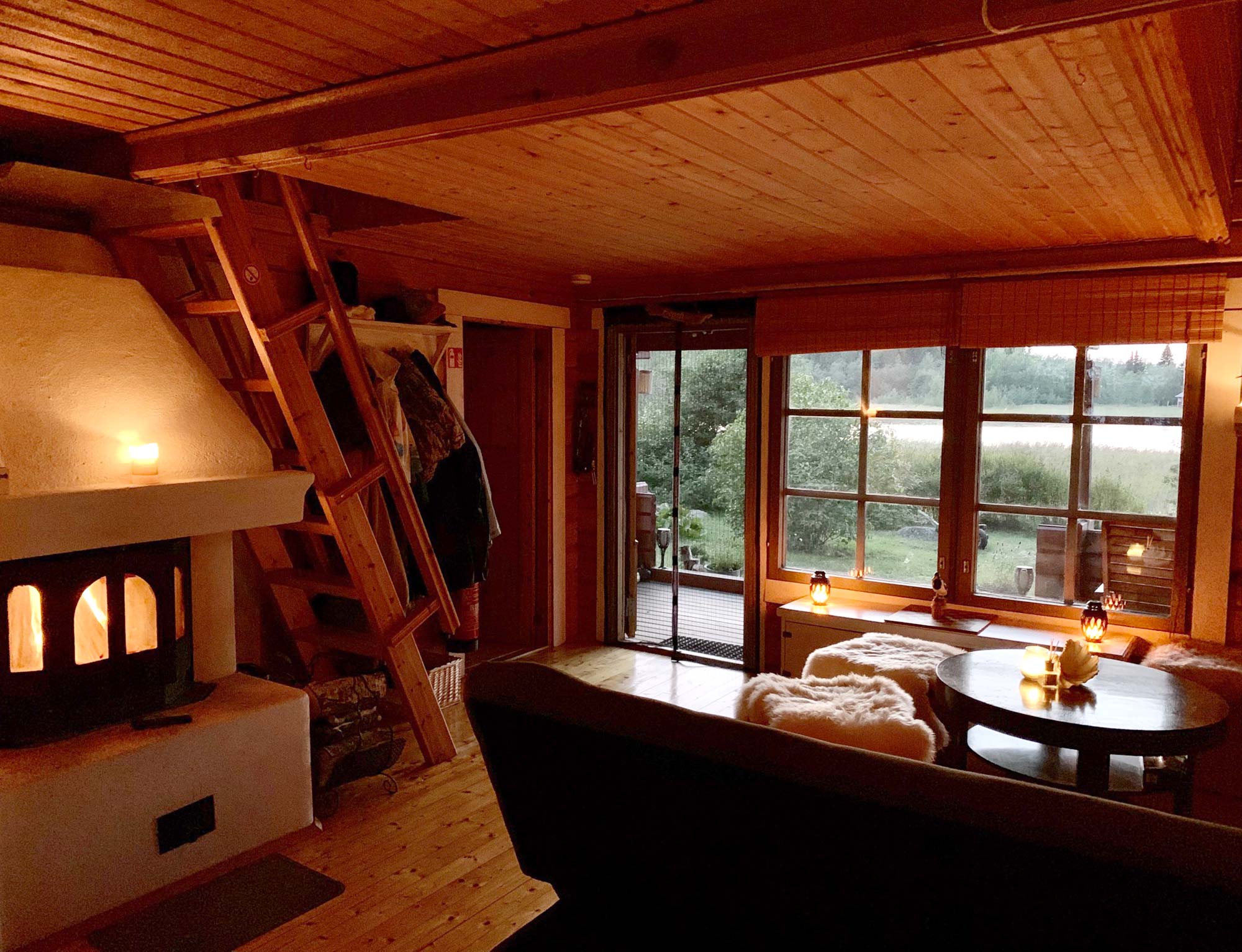Schwedenhütte auf einer Insel