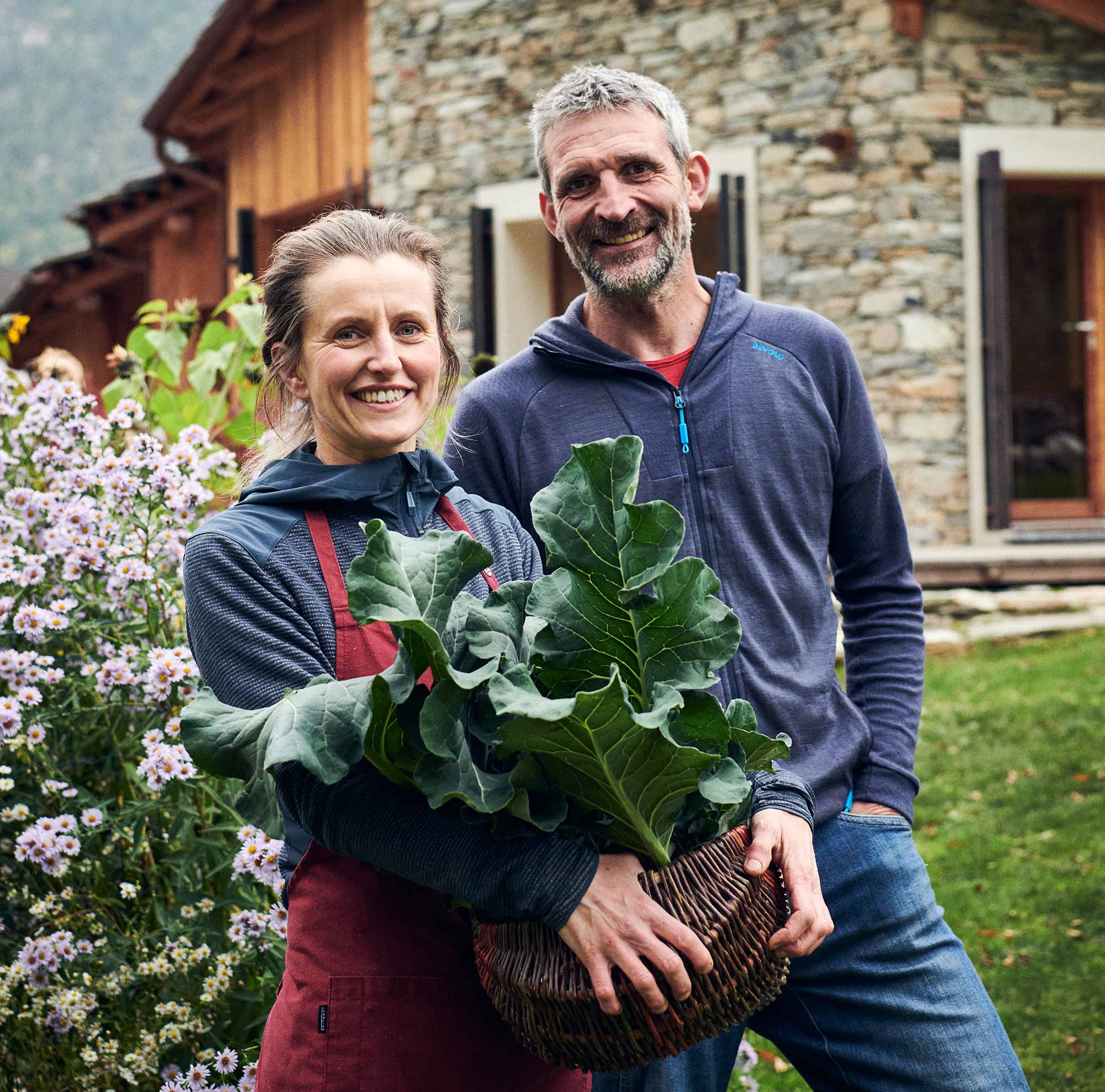 Manuela Zibana und Renato Botte, Inhaber der Locanda Mistral in Acceglio, Valle Maira