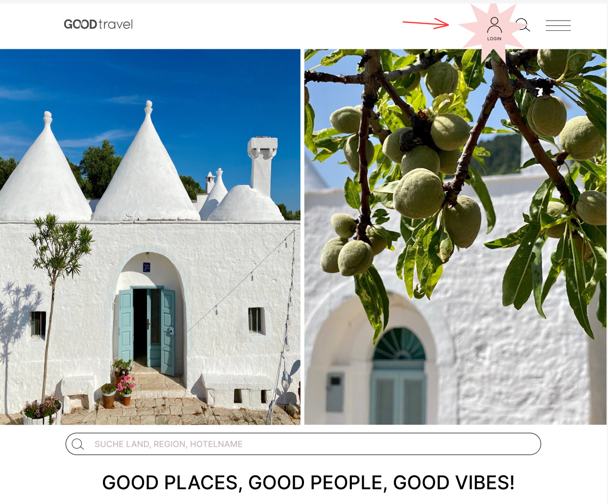 Der neue Good Travel Community Bereich